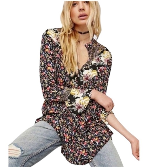 Free People Tops - Free People | Wildflower Fields Top Oversized Size Small